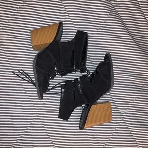 Black Chunky Heels